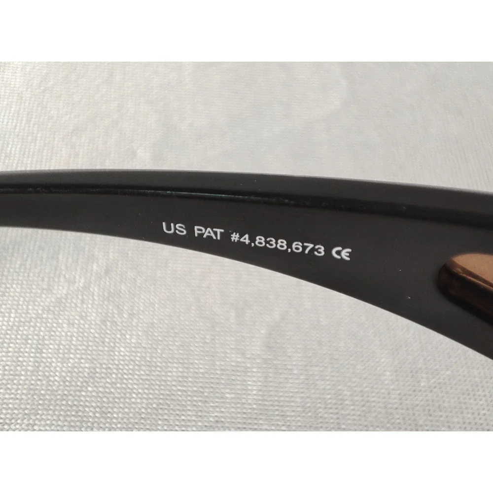 RARE Maui Jim Offshore MJ-444-02 Gloss Black HCL Bronze Polarized NEAR MINT‎